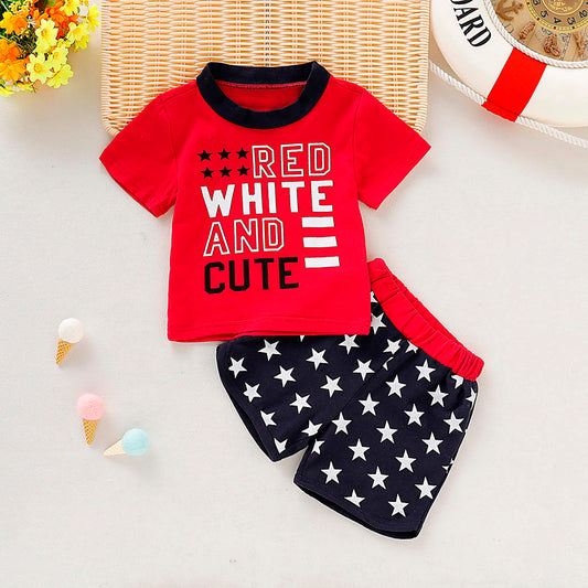 2019 New Summer Cute Baby Girl Boy outfit set